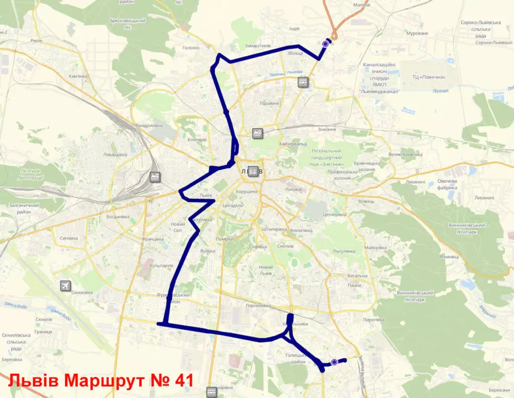 Маршрутка № 41 у Львові: Розклад, схема, вартість
