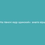 «На півночі кедр одинокий»: аналіз вірша