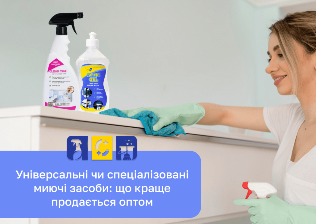 Які миючі засоби оптом продаються краще: універсальні чи спеціалізовані?