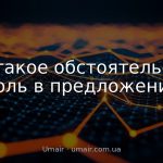 Что такое обстоятельство: роль в предложении
